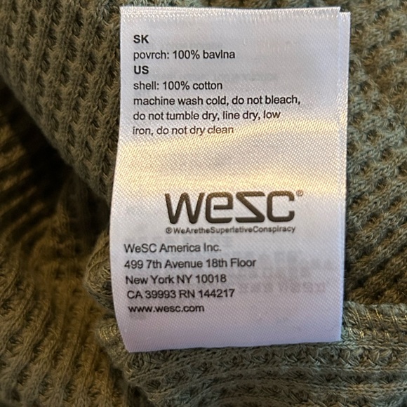 Wesc Henley Thermal Aztec Olive color size XL - Picture 10 of 10